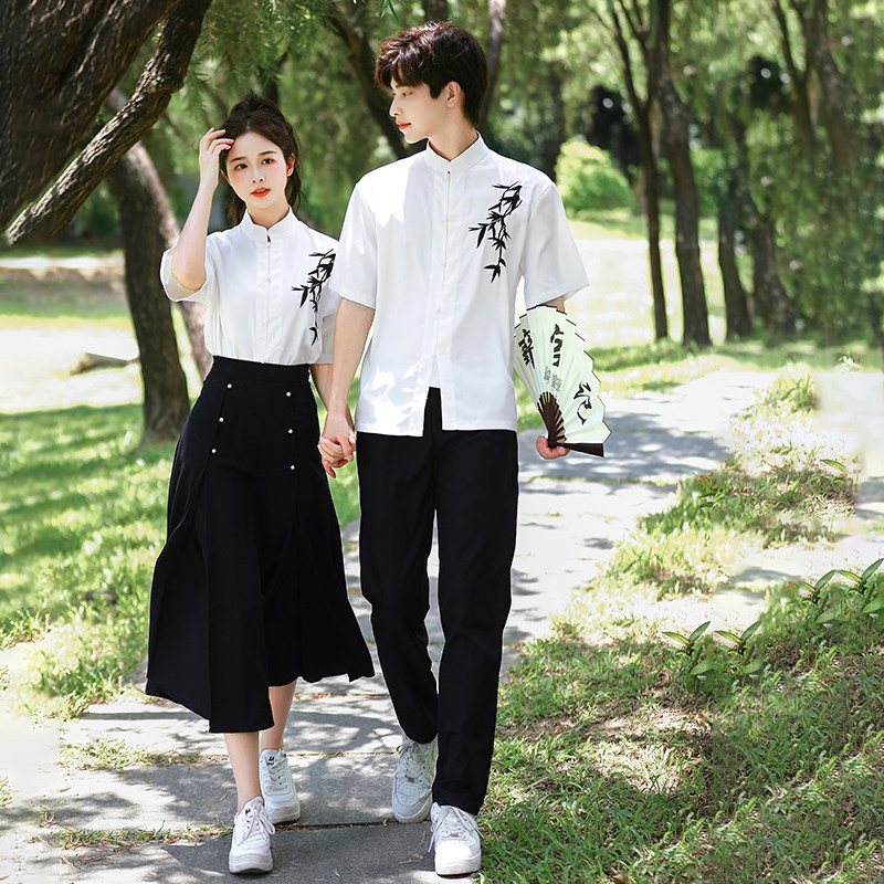 古风中学生合唱团演出服初高中学生毕业班服诗歌朗诵红歌比赛
