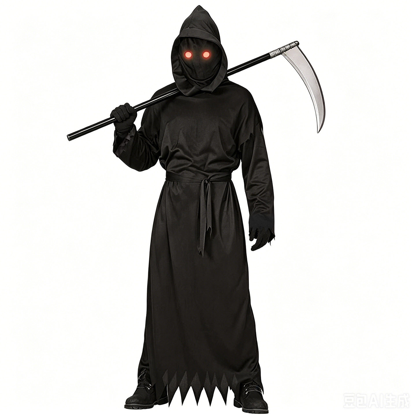 万圣节幽灵死神COS服吸血鬼装扮神秘恐怖红眼镰刀怪黑暗使者服装