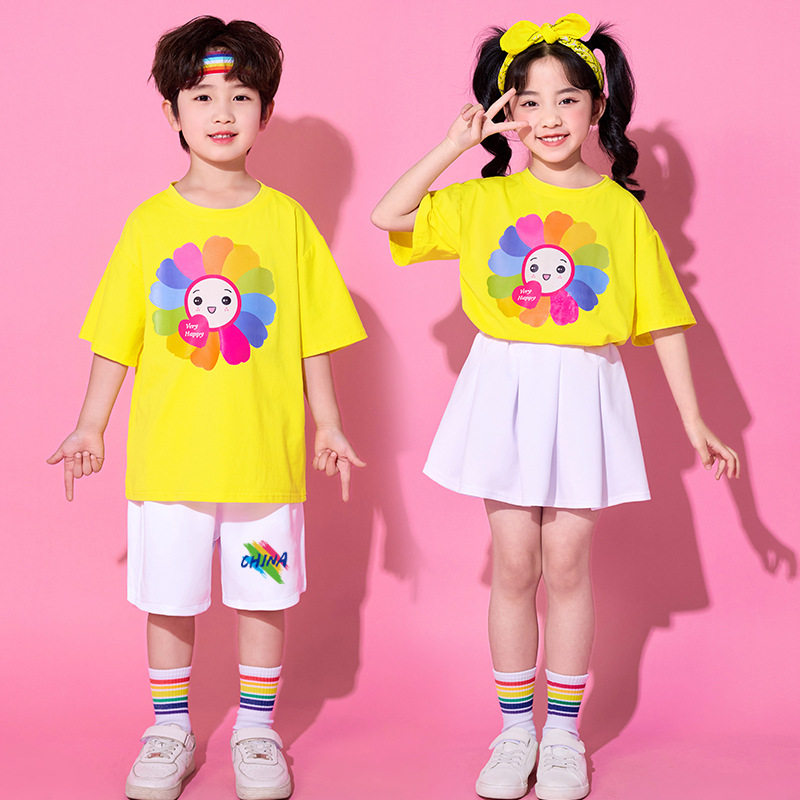 六一儿童节表演服装小学生啦啦队班服幼儿园舞蹈演出服毕业照服装