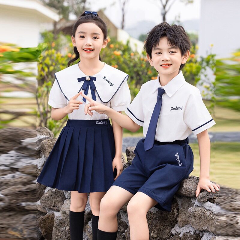夏季幼儿园毕业照班服小学生朗诵合唱比赛表演服装61儿童演出服