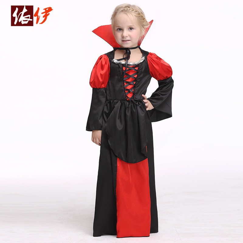 万圣节儿童服装 吸血鬼角色扮演服cosplay表演服演出服 欧美跨境