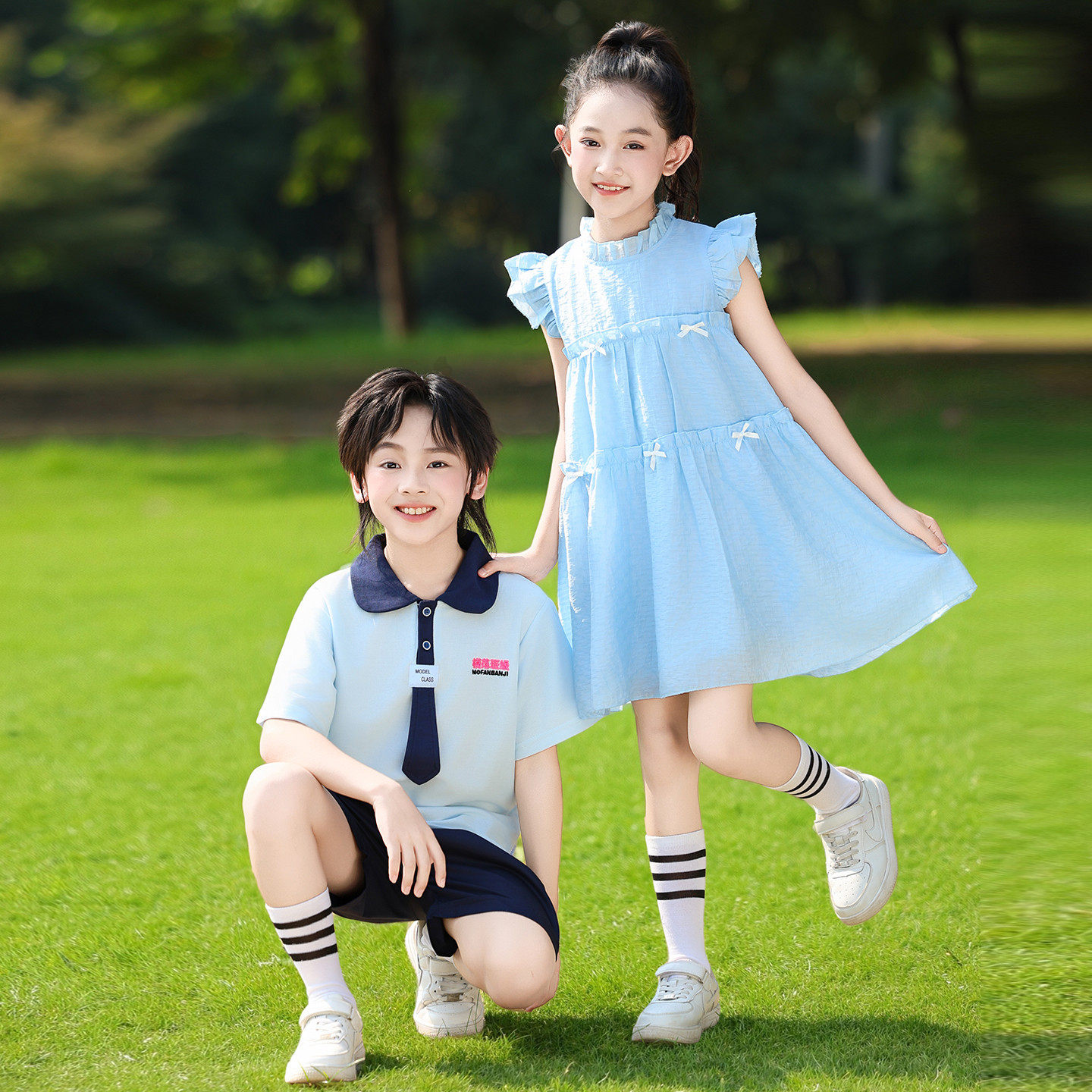 六一儿童表演服夏季新款小学生校服班服运动会啦啦队服幼儿园园服