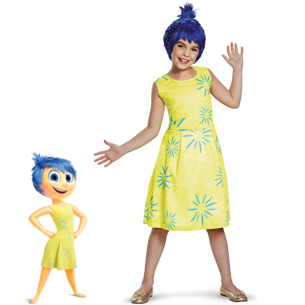 跨境Inside Out2乐乐cosplay服装万圣节舞台表演服儿童头脑特工队