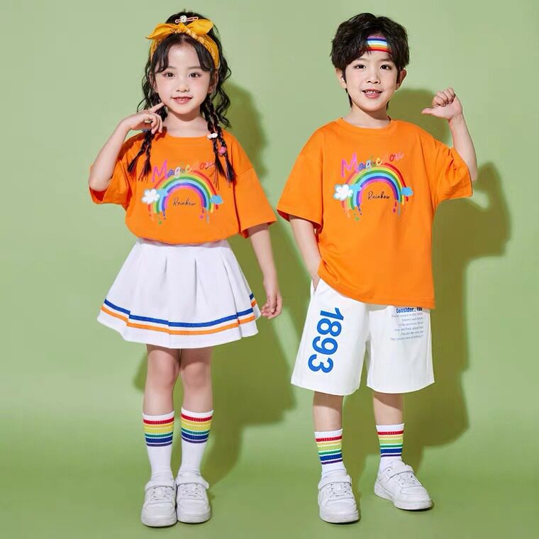 六一儿童啦啦队演出服小学生运动会表演合唱服装幼儿园毕业照班服