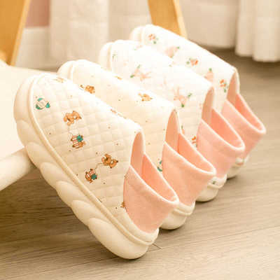 可爱春秋季包跟产后透气月子鞋