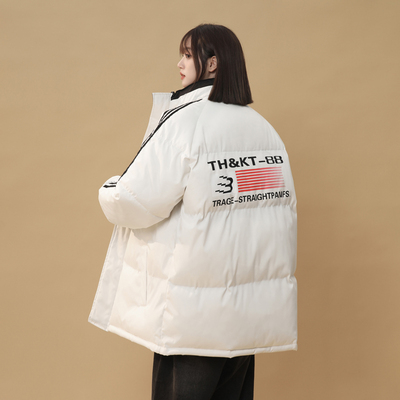 三防加厚大码宽松羽绒棉服女冬季