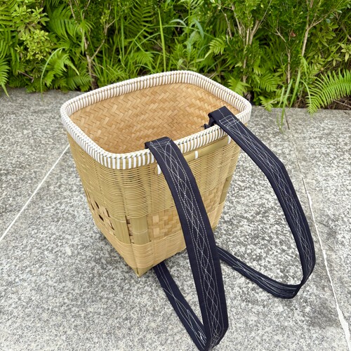 竹编背篓竹背篼双层背夹大人成人买菜摘花椒四川沙土砖背手工竹筐