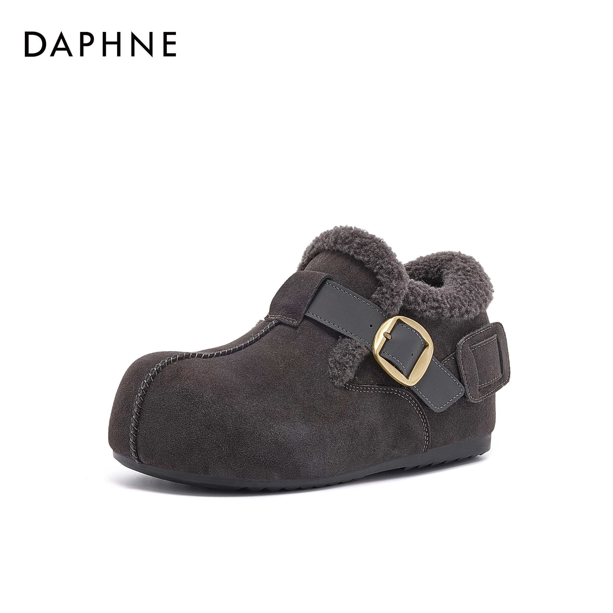达芙妮厚底内增高加绒保暖全包勃肯鞋女2026新款复古一脚蹬毛毛鞋,女鞋,勃肯鞋/软木鞋,淘宝优惠券,粉丝福利购,淘宝优惠卷