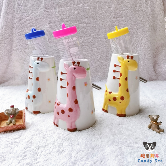 长颈鹿水樽饮水器蜜袋鼬水壶