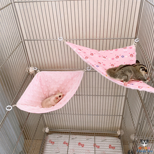 游戏乐园三角跳台漏斗套装攀爬玩具笼子装饰松鼠金丝熊吊床睡袋