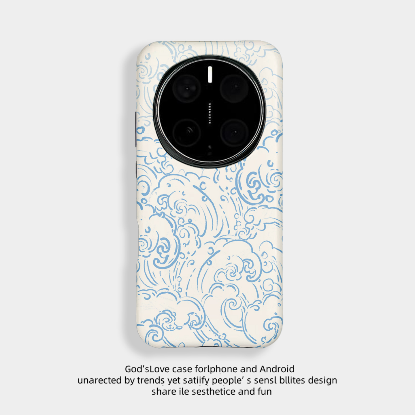 蓝色线条海浪 适用荣耀Magic8手机壳荣耀Magic8Pro新款软壳简约个性创意保护套全包边二合一磨砂耐脏硬壳