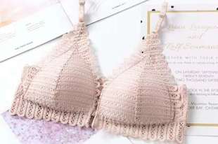 2024春季马丁尼法式蕾丝性感三角杯文胸套装薄款聚拢前扣美背内衣