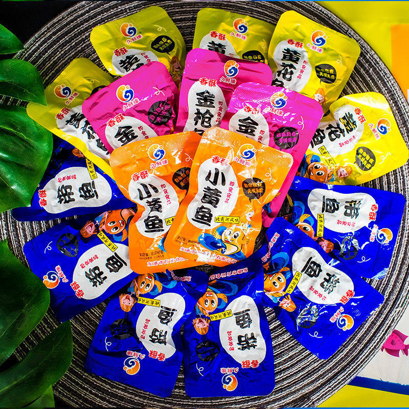 丹东特产久鲜缘黄花鱼小黄鱼500克即食香酥鱼北戴河风味海鲜零食