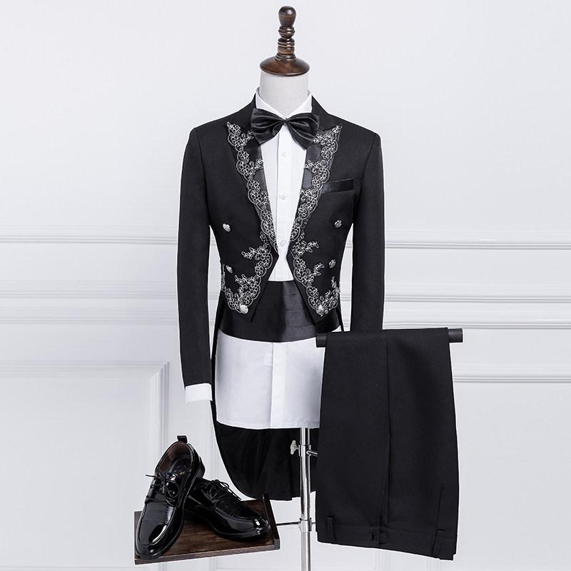 Tuxedo stage singer Chorus costume Host clothing Command Master of ceremonies full dress man Suitin the Men's clothing, Suits  category - from Buy2taobao.com to provide professional Taobao agent buy service