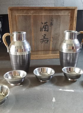 阅古斋日本本锡锡半锡壶锡杯酒壶酒杯温酒壶烫酒热酒壶酒道具包邮