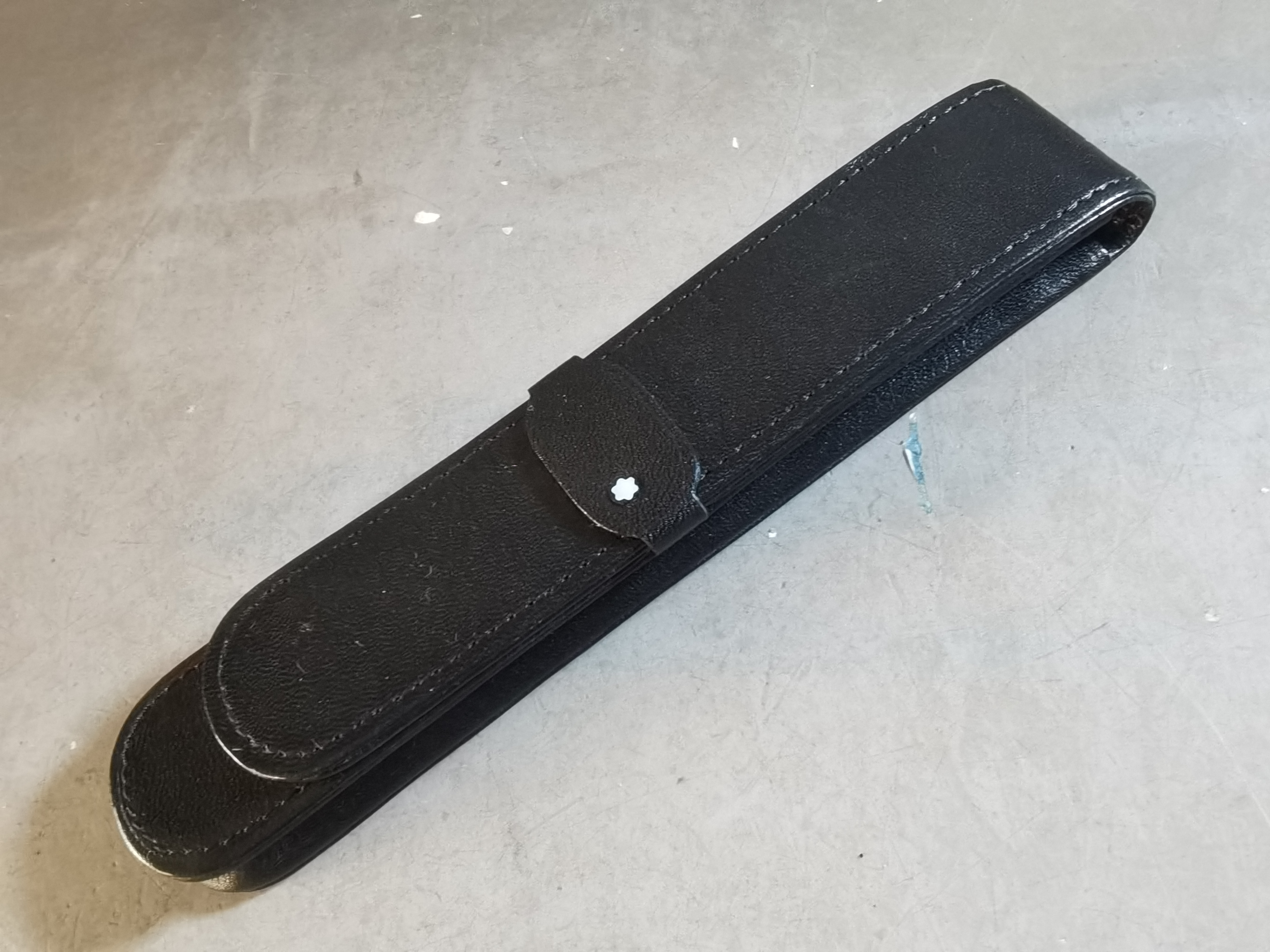 阅古斋日本回流正品二手德国纯皮龙笔袋笔包钢笔袋学生文具包邮