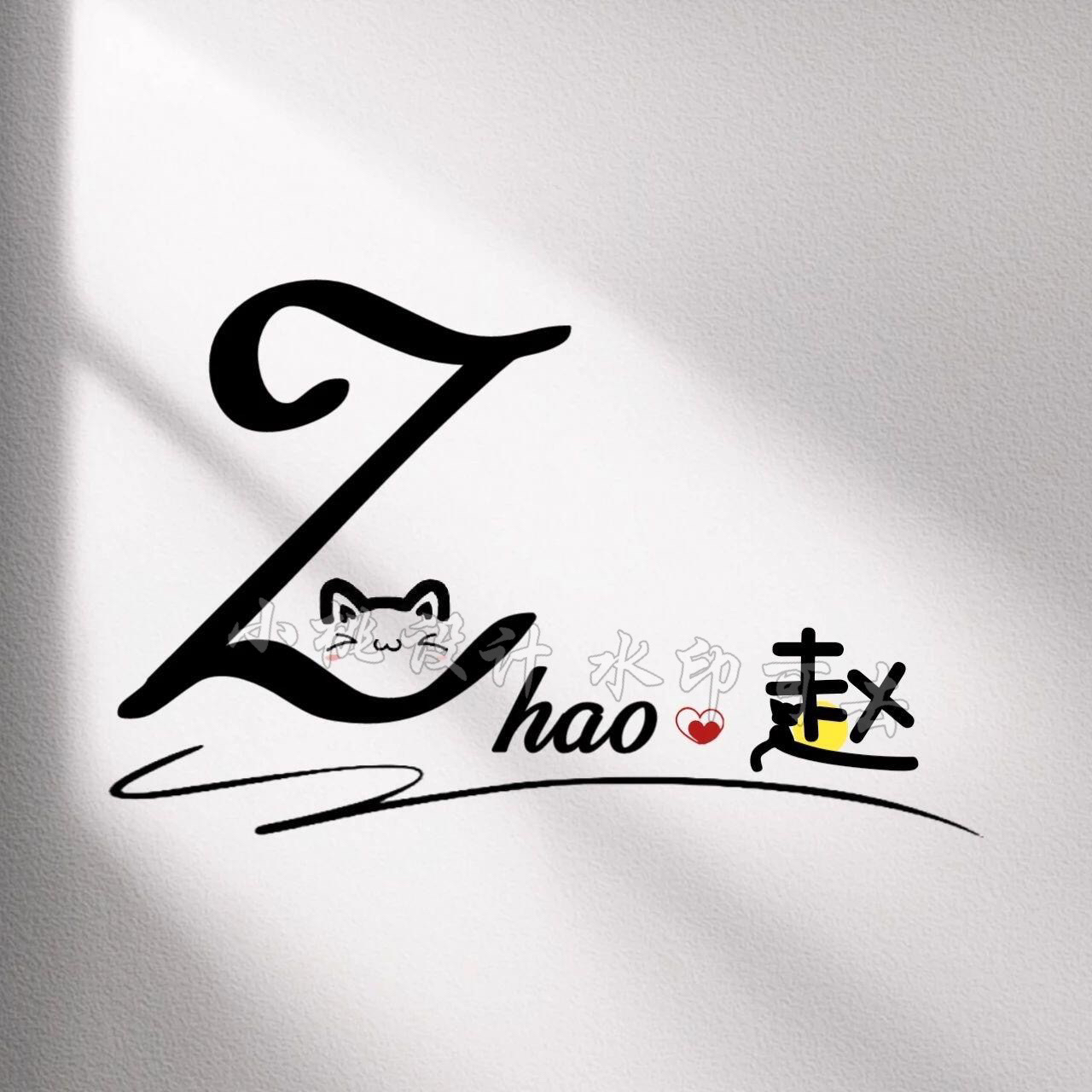 小红书可爱姓氏字母卡通头像微信头像朋友圈背景壁纸图片定制设计