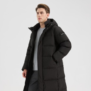 雪羽鸭2025冬季新款男女同款长款东北防风保暖95白鸭绒加厚羽绒服