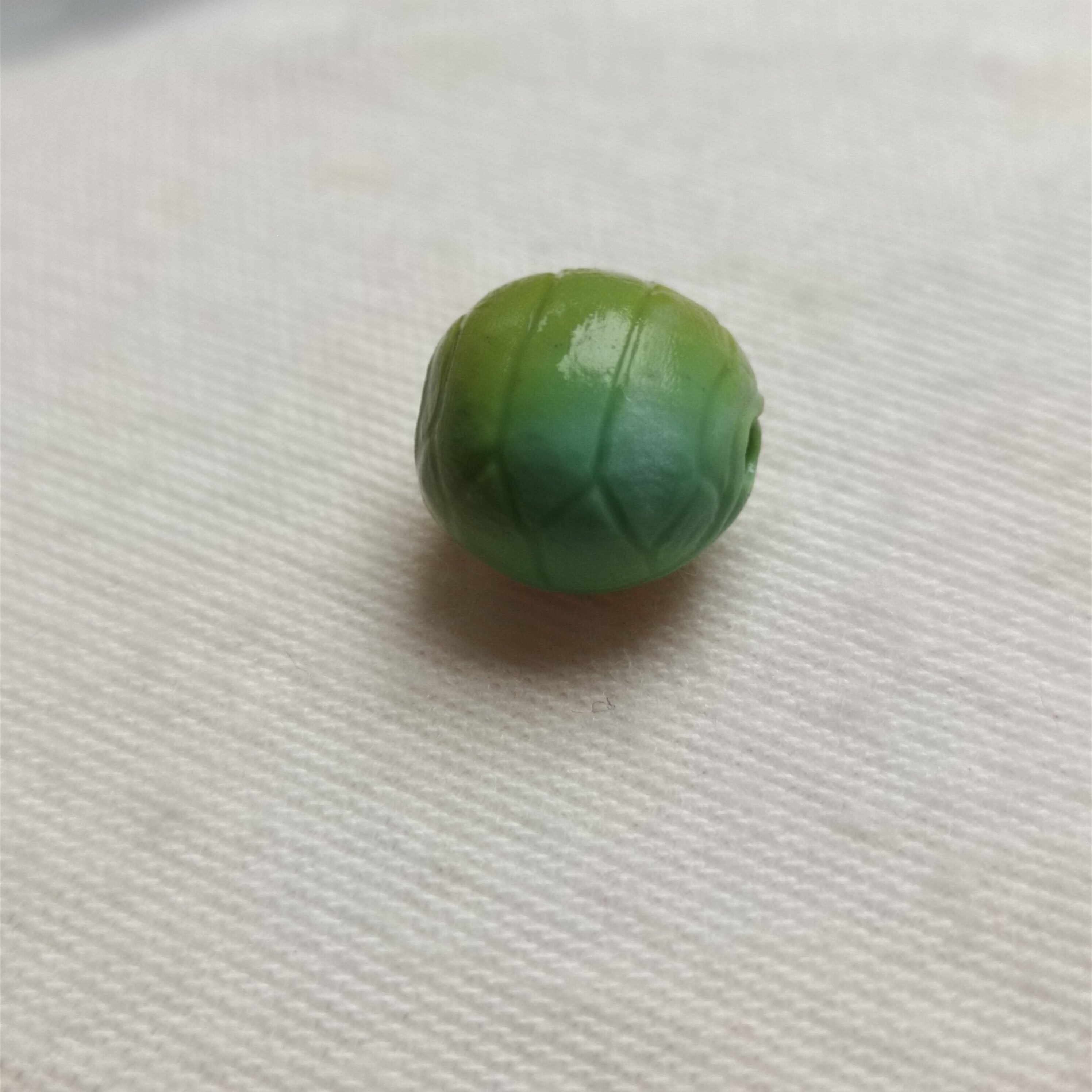 湖北天然原矿高瓷绿松石手工雕刻特色富甲天下配饰小墩子隔珠