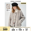 流行高級(jí)毛毛小個(gè)子環(huán)保皮草 皮毛一體外套女2024冬款 現(xiàn)貨