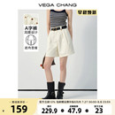 小个子水洗高腰直筒牛仔短裤 VEGA 新款 CHANG牛仔裤 女2025年夏季