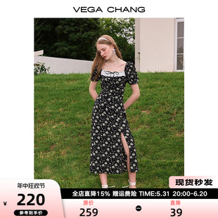 碎花小雏菊裙子 女法式 现货VEGA CHANG南法度假风连衣裙连衣裙夏款