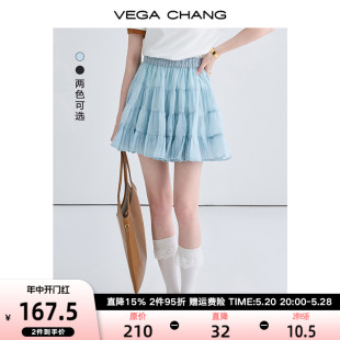 少女气质减龄芭蕾风蛋糕裙 新款 CHANG短裙半身裙女2024年夏季 VEGA