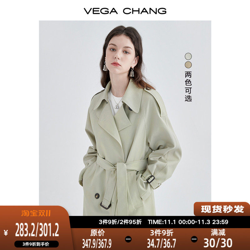 VEGA CHANG风衣女中长款2023秋新款高级感大衣小个子英伦风外套怎么样,好用不?