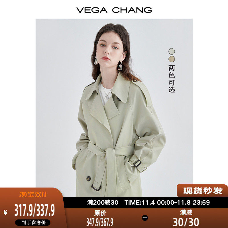 VEGA CHANG风衣女中长款2023秋新款高级感大衣小个子英伦风外套怎么样,好用不?
