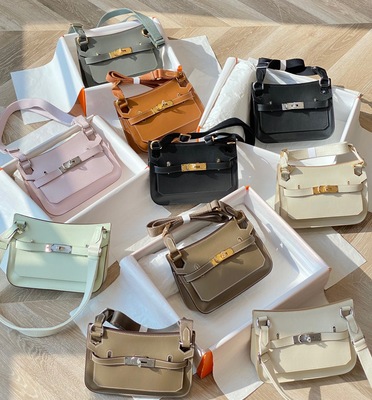 2023新款h家mini吉普赛马鞍包纯手工蜡线swift牛皮eve牛皮编织单