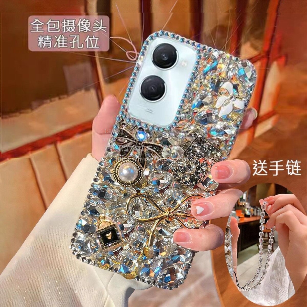 适用vivoY37手机壳Y37m高级感满钻V2357A硅胶vivo5G保护套Y200全包防摔y100i网红软外壳y36T创意个性奢华水钻