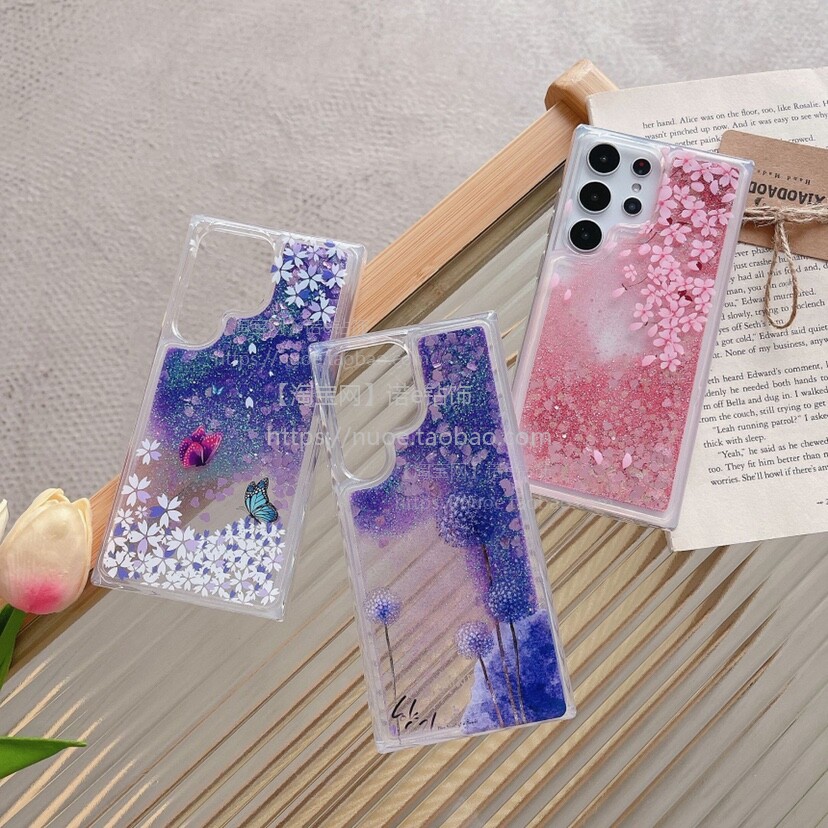 适用于oppoReno8手机壳Reno9女款Reno7液态流动Reno6流沙Reno8pro硅胶Reno10pro+全包防摔reno6/5软壳4se闪粉
