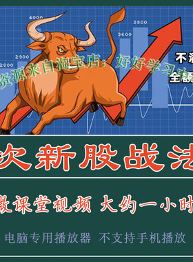 股票视频教程次新股实战交易技巧买卖战法短线交易技术课程复盘