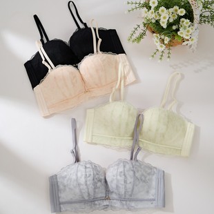 百搭小胸聚拢无肩带文胸罩 B杯时尚 吉娜3383美背内衣2025新款 爆款
