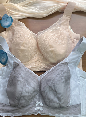 康舒美8658大码内衣大胸显小薄款全罩CD杯聚拢收副乳防下垂文胸罩