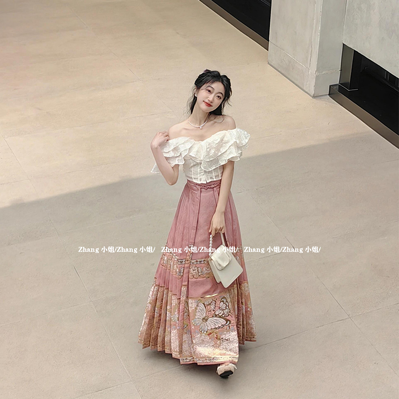 【送运费险】新中式汉服马面裙女