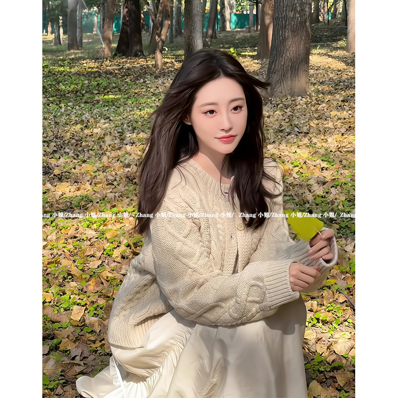 【送运费险】韩系慵懒针织开衫女