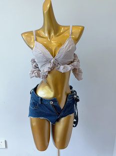 100%实拍欧美风新款 纯欲性感辣妹吊带背心泰国Daddy