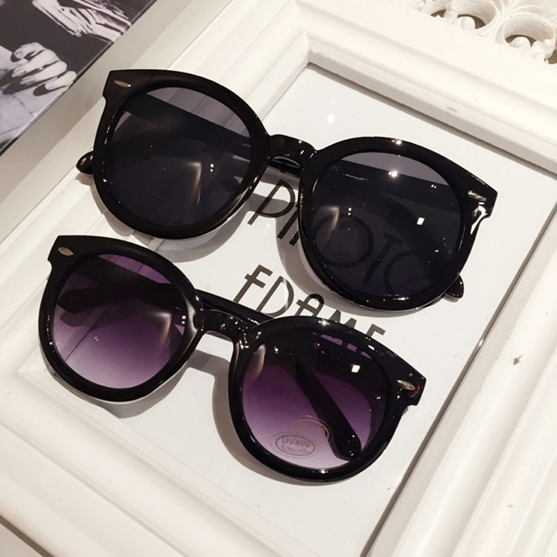 2023夏款新品儿童眼镜男女童宝宝圆框亲子装太阳眼镜蛤蟆镜墨镜潮