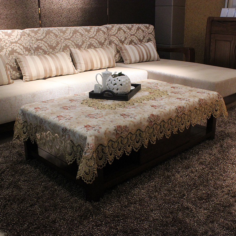 茶几桌布轻奢欧式新中风格