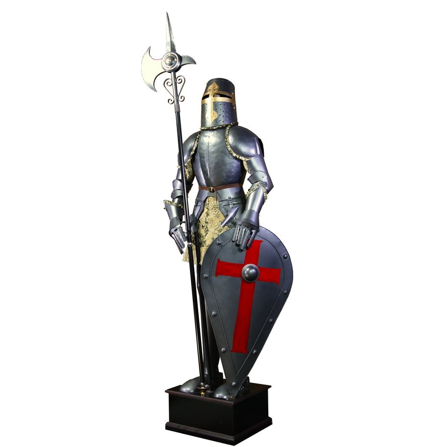 仿中世纪武士盔甲人仿古欧式工艺落地摆件酒吧门口铠甲骑士摆设