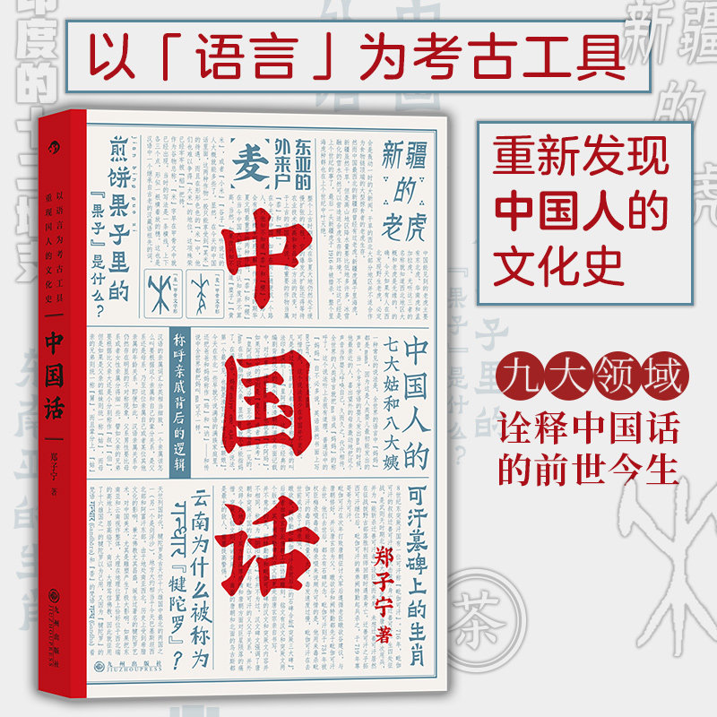 后浪正版现货 赠书签 中国话:九大领域诠释中国话的前世今生 郑子宁 著 九大领域诠释中国话的前世今生 中国文化史 九州出版社