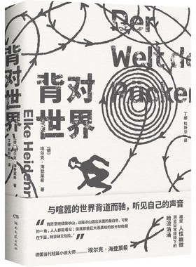 正版现货 赠书签 背对世界作者:(德) 埃尔克·海登莱希 (Elke Heidenreich) 著 ; 丁娜, 杜新华译出版社:湖南文艺出版社