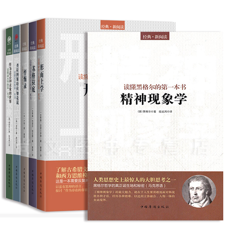 包邮 西方哲学大师经典著作大视野解读世（共6册）苏格拉底精神现象学形而上学忏悔录作为意志与表象的世界查拉图斯特拉如是说