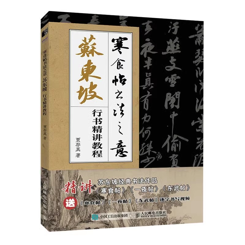 现货正版:寒食帖书法之意 苏东坡行书精讲教程9787115613042人民邮电出版社