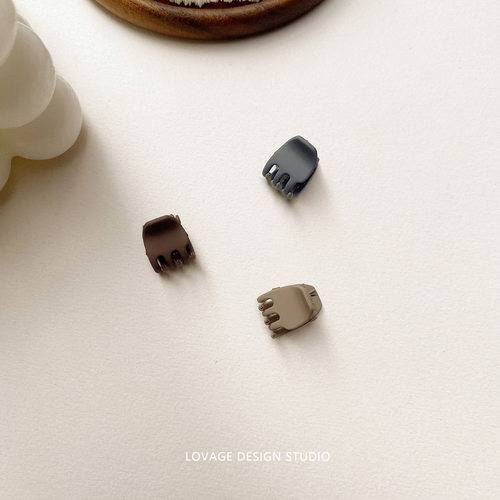 4个装哑光树脂小号抓夹刘海碎发