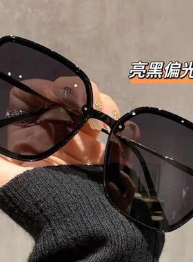 新款女式偏光太阳镜时尚潮流墨镜ins欧美复古大框太阳镜厂家直销