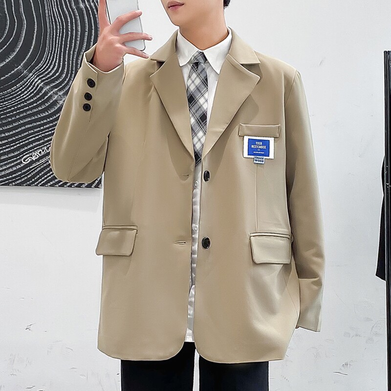 2023年春季小西装男士宽松潮流炸街帅气西服外套上衣XZ02P95,男装西服,星座101A-1