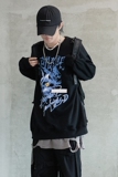 2023春季休闲潮宽松卫衣男女ins高街动物印花T恤WY13P49，男装卫衣，星座101A-1