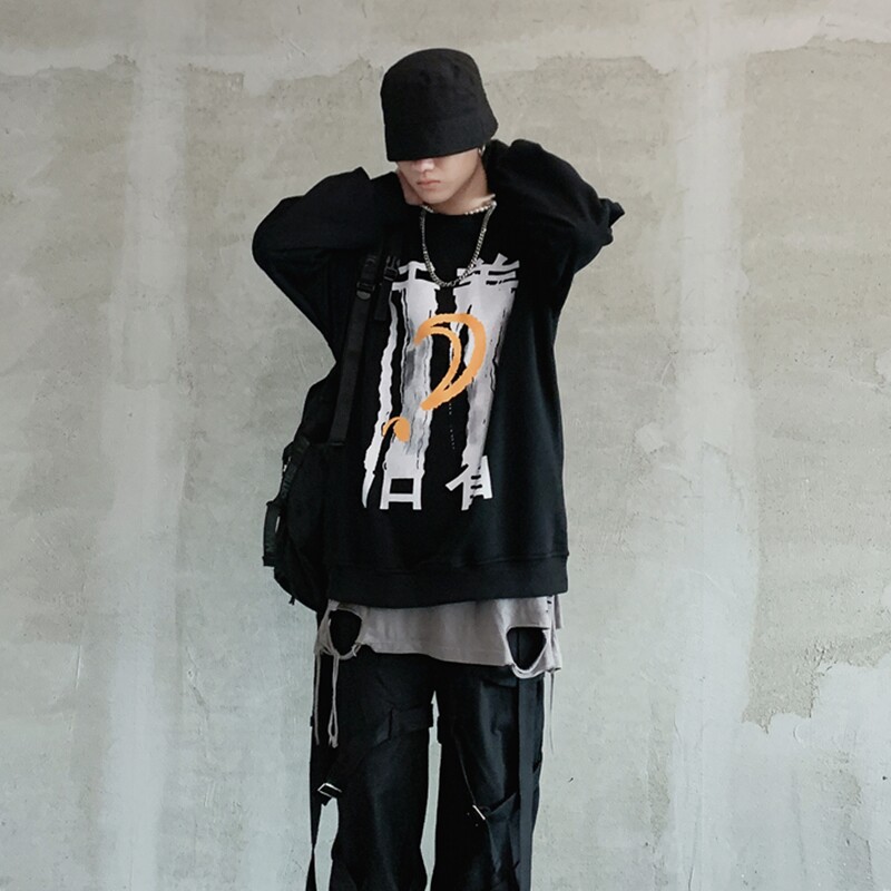 2023春季休闲宽松卫衣男女潮流ins高街时尚个性印花T恤WY10P49,男装卫衣,星座101A-1